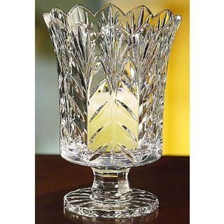 Fifth Avenue Portico 7.5 Inch Crystal Hurricane, Candle Vase   Hurricane Candle Holders