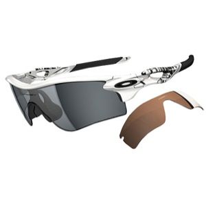 Oakley Radarlock Path Sunglasses   Baseball   Accessories   Matte White/Grey Polarized & Vr28 Lens