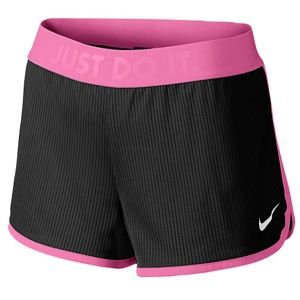 Nike Training 3.5 Mesh Shorts   Womens   Training   Clothing   Black/Pink Glow