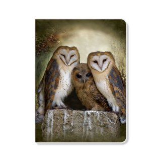ECOeverywhere Three Owl Moon Journal, 160 Pages, 7.625 x 5.625 Inches, Multicolored (jr12483)  Hardcover Executive Notebooks 