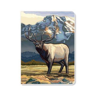 ECOeverywhere Roaming Elk Journal, 160 Pages, 7.625 x 5.625 Inches, Multicolored (jr11769)  Hardcover Executive Notebooks 