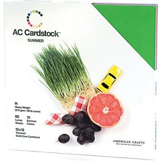 American Crafts Cardstock Pack, 12 x 12, Summer