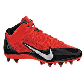 Nike Alpha Pro 3/4 TD   Mens   Football   Shoes   Black/Metallic Silver/Challenge Red