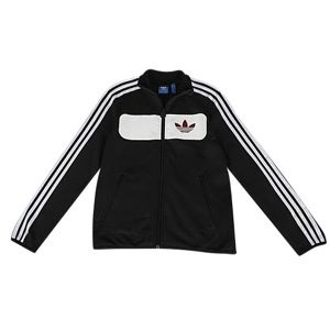 adidas Originals Street Driver Jacket   Boys Grade School   Casual   Clothing   Black/White/Hero Brown