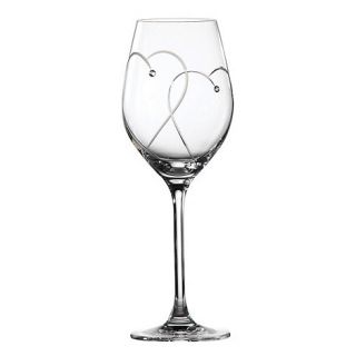 Royal Doulton Royal Doulton set of two crystaline heart wine glasses