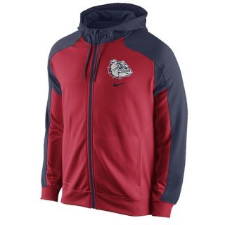 Nike College Game Time Performance F/Z Hoodie   Mens   Basketball   Clothing   Gonzaga Bulldogs   Navy