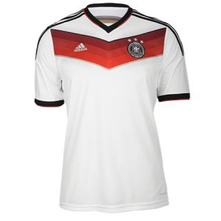 adidas Home Jersey   Boys Grade School   Soccer   Clothing   Germany   White/Black/Red/Silver