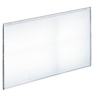 17 x 22 Horizontal Wall Mount Acrylic Sign Holder, Clear