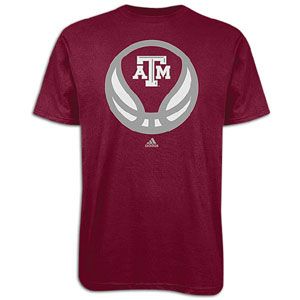 adidas College Basketball Logo T Shirt   Mens   Basketball   Clothing   Texas A&M Aggies   Burgundy