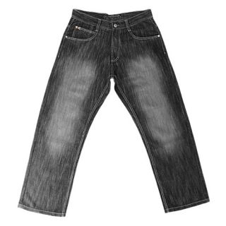 Southpole 4180 Shiny Streaky Denim Jeans   Mens   Casual   Clothing   Black Sand