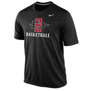 Nike College DF Basketball Practice T Shirt   Mens   Basketball   Clothing   San Diego State Aztecs   Black