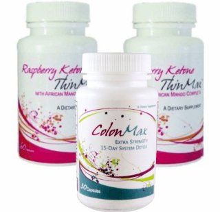#1 Weight Loss and Fat Burning System. Ultra Raspberry Ketone ThinMax Complex Plus Detox System. Lose LBS In A Few Days Health & Personal Care