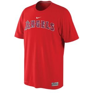 Nike MLB Dri Fit Practice T Shirt   Mens   Baseball   Clothing   Los Angeles Angels   Red