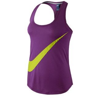 Nike Prep Tank   Womens   Casual   Clothing   Bright Grape/Venom Green