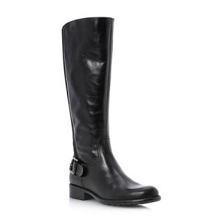 Dune Black toffee knee high leather riding boots
