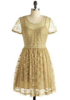 Smoke on the Water Dress in Gold  Mod Retro Vintage Dresses