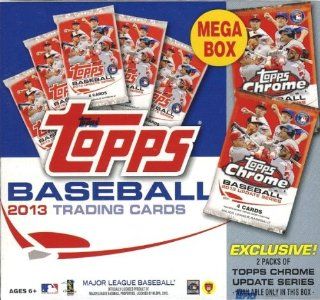 2013 Topps MLB Baseball Factory Sealed Holiday MEGA Box with 7 Packs including 2 EXCLUSIVE Packs of Chrome Update Cards that can ONLY Be found in this Product  at 's Sports Collectibles Store