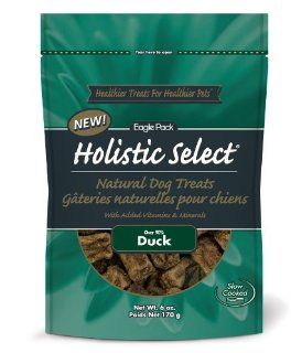 Holistic Select Duck Recipe Natural Dog Treats, 6 Ounce Bag  Pet Snack Treats 