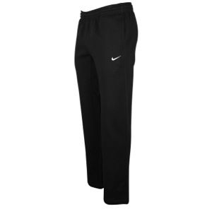 Nike Club Swoosh Open Hem Pants   Mens   Casual   Clothing   Black/White