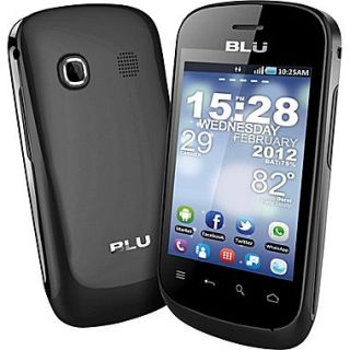 BLU Dash 3.2 D150a GSM Unlocked Dual SIM Android Cell Phone, Black