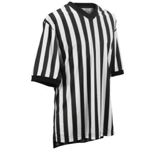 Smitty V Neck Referee Shirt   Mens   Basketball   Clothing   Black/White
