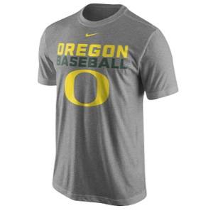 Nike College Dri FIT Baseball Team Issue T Shirt   Mens   Baseball   Clothing   Oregon Ducks   Dark Grey Heather