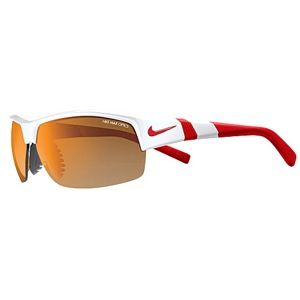 Nike Show X2 Sunglasses   Baseball   Accessories   White/Red/Grey Orange Flash/Orange Blaze Lens