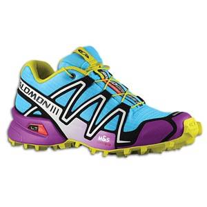 Salomon Speedcross 3   Womens   Running   Shoes   Score Blue/Anemone Purple/Mimosa Yellow