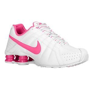 Nike Shox Junior   Womens   Running   Shoes   White/Pink Foil