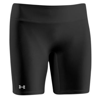 Under Armour Authentic 7 Compression Shorts   Womens   Training   Clothing   Black/Silver