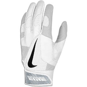 Nike Diamond Elite Pro Batting Gloves   Mens   Baseball   Sport Equipment   White/White