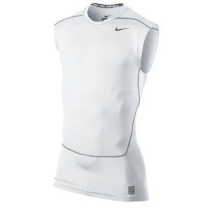 Nike Pro Combat Core Compression SLVLS Top 2.0   Mens   Training   Clothing   White/Cool Grey