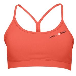 Reebok CrossFit Skinny Racer Back Bra W/ Graphic   Womens   Basketball   Clothing   Neon Cherry