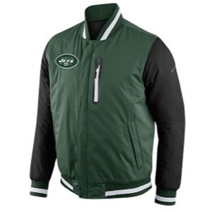 Nike NFL Sideline Rev Defender Jacket   Mens   Football   Clothing   New York Jets   Fir/Black