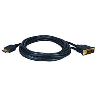 QVS 9.8 Ultra High Performance HDMI Male to DVI Male Digital Video Cable, Black