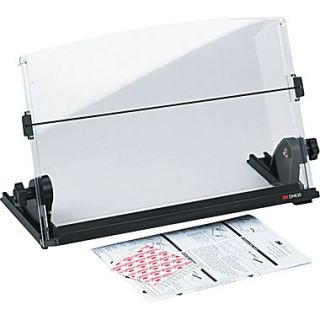 3M In Line Document Holder, Black / Clear, 3(H) x 14(W) x 12(D), 150 Sheet Capacity