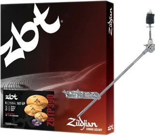 Zildjian ZBTP390 ZBT 5 P390 Box Set w/14" HiHats, 16" Crash, 20" Ride, 10" FX Trashformer, Boom Arm and Clamp Musical Instruments