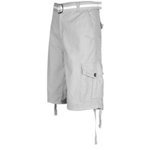Southpole Belted Ripstop Cargo Shorts   Mens   Casual   Clothing   Light Grey