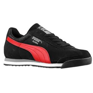 PUMA Roma Basic   Mens   Training   Shoes   Black/Ribbon Red/Steel Gray