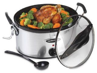 Hamilton Beach Stay or Go 6 Quart Slow Cooker in Stainless Steel Kitchen & Dining
