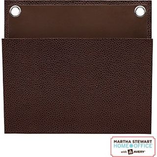Martha Stewart Home Office™ with Avery™ Small Shagreen Pocket, Brown, 8 x 7 1/4