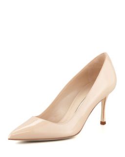 BB Patent 70mm Pump, Nude (Made to Order)   Manolo Blahnik   Nude (41.5B/11.5B)