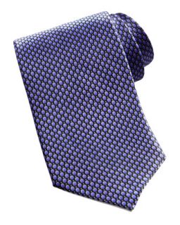 Mens Bubble Dot Silk Tie, Purple   Brioni   Purple