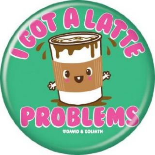 David and Goliath Got A Latte Problems Button 82237 Clothing