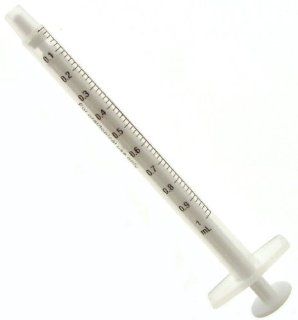 1/5 Tsp. 1 ML 1 CC Syringe w/o needle. Health & Personal Care