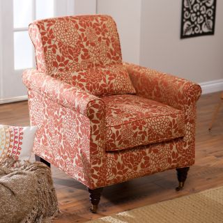 angeloHOME Harlow Chair   Mango Floral   Upholstered Club Chairs