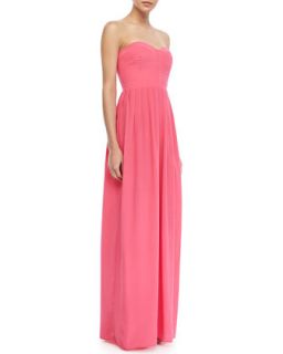 Womens Cosmopolitan Strapless Bustier Maxi Dress   Parker   Pink (MEDIUM)