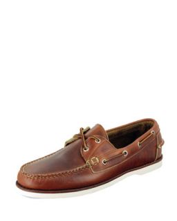 Mens Freeport Boat Shoe, Chicago Tan   Eastland Made in Maine   Tan (9)