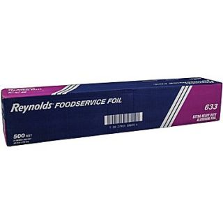 Reynolds Wrap 633 Extra Heavy Duty Aluminum Foil, 24(W) x 500(L), Silver