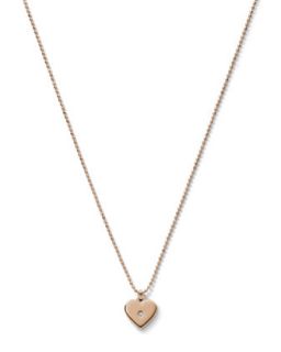 Heart Charm Necklace, Rose Golden   Michael Kors   Rose gold